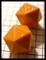 Dice : Dice - DM Collection - Gamescience Orange Opaque D20s 2 Versions - Ebay Oct 2010